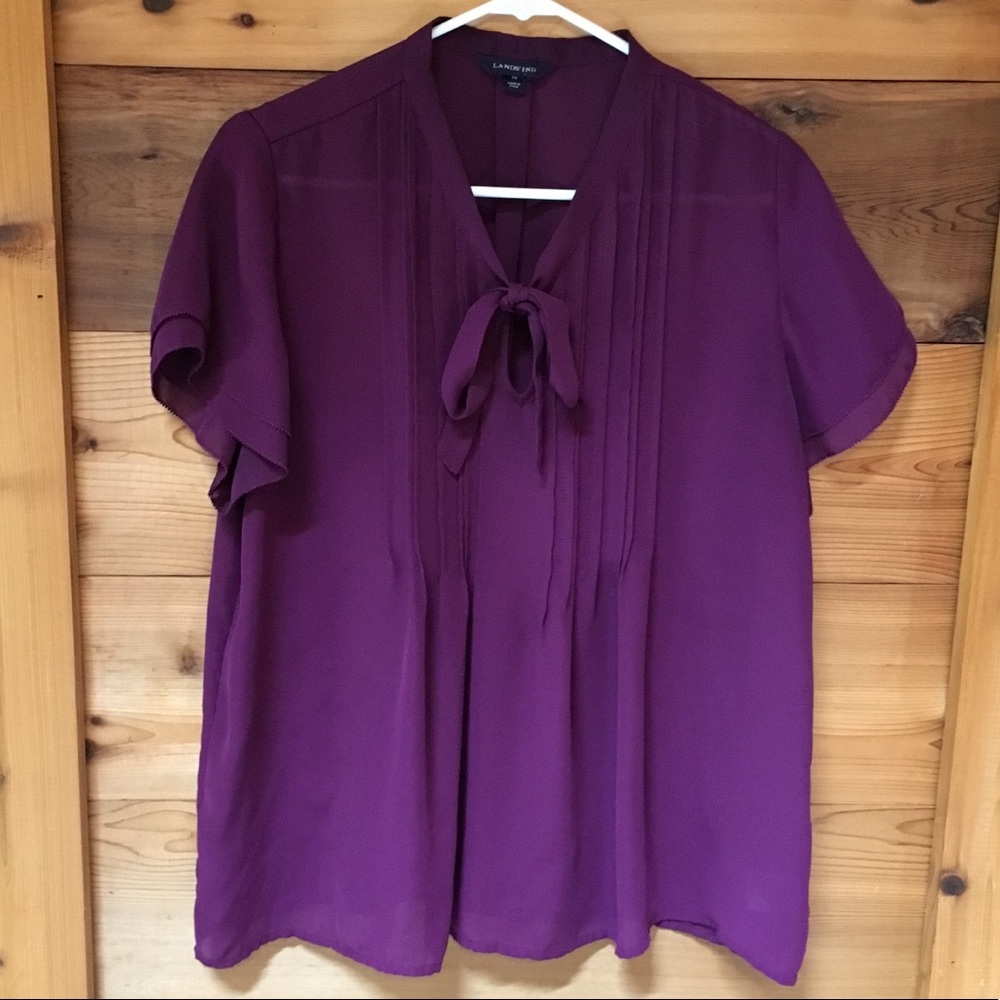 Land’s End Purple Blouse